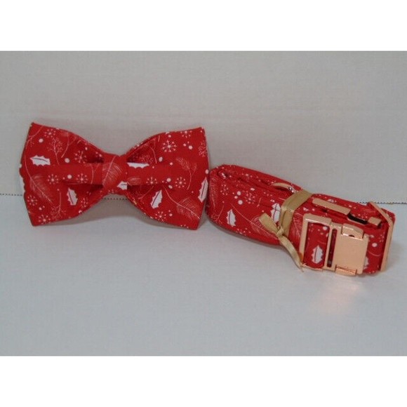 Lionheart glory Christmas Dog Collars, Soft Bowtie Dog Collar, Large Adjustable - Picture 2 of 9